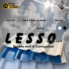 Atap uVPC seperti Alderon merk Lesso