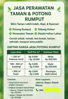 Jasa perawatan taman