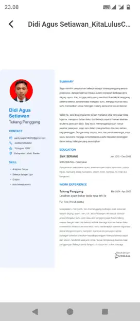 Info loker KA butuh kerjaan banget