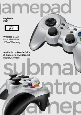 GAMEPAD LOGITECH F710 GARANSI 1 TAHUN