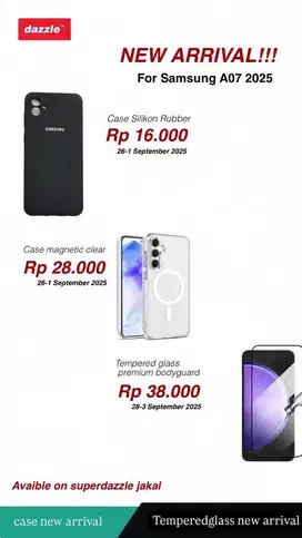 Case & tg samsung a07