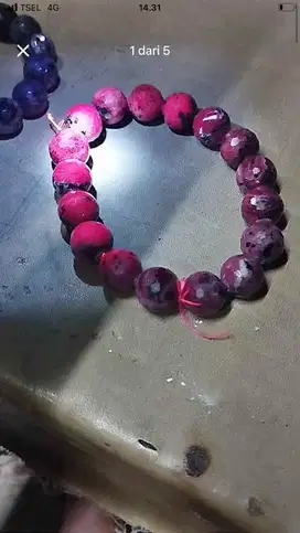 Gelang Ruby Original