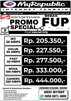 Internet wifi myrepublic (085860714699)
