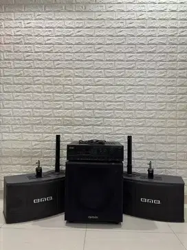 1 Set Sound System Karaoke BMB (Speaker, Subwoofer, Amplifier)