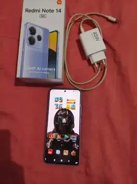 Handphone Redmi Note 14 5G Blue 99% Like New dan Fullset (Nego)