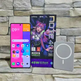 Infinix Note 40 Pro 5G 8/256 Green Fulset segel mulus 95% Garansi