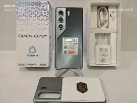 Tecno Camon 40 Pro5G 8/256 Gb Likenew100% GaransiOn 13.06.2026 bisa TT