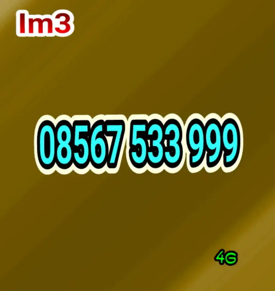 Nomer IM3 cantik langka 999