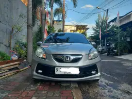 Honda Brio Satya E 2014 Silver Automatic Kilometer 103 Rb
