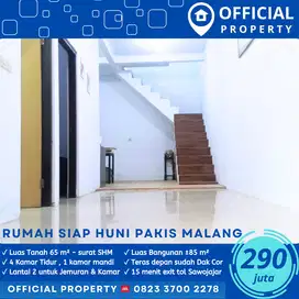RUMAH SIAP HUNI 2 LANTAI MURAH 290 JT