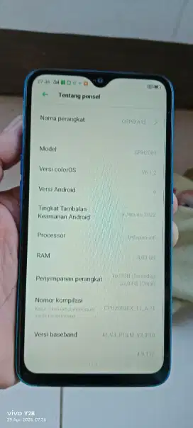 Opo a12.  3/32. Mnus ada garis dri atas ke bwah norml fp of