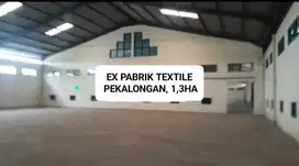 DISEWAKAN BEKAS PABRIK TEXTILE PEKALONGAN, ADA IJIN LIMBAH B3