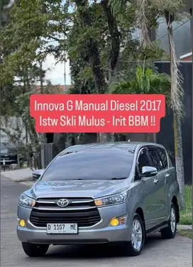 innova G Diesel Manual 2017 bs Bio Solar irit bbm murah