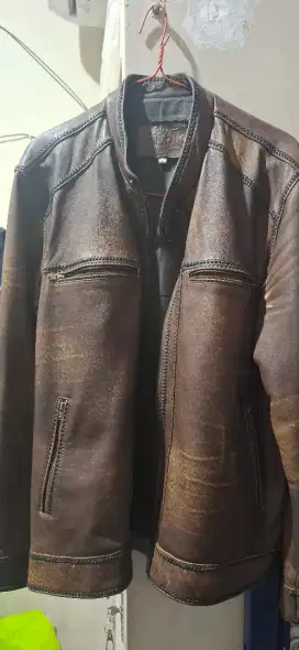Jaket kulit domba second msh ok,,ukuran L