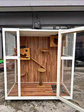 KANDANG KUCING JUMBO AESTHETIC BESI