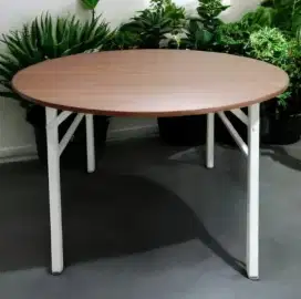 Furniture Depok Meja Lipat Bundar Minimalis Termurah Diameter 120