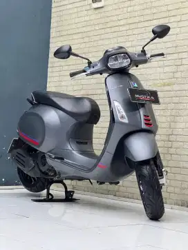 ODO 10RB‼️ Vespa Sprint S150 ABS Pmk 2024 Matte Grey - Mustika kepuh