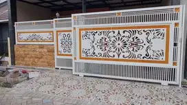 harga pagar laser cutting minimalis