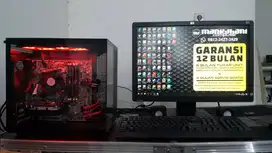 PC FULLSET | Spek Gaming | AMD Radeon 2 GB DDR5 | Casing Akuarium DC
