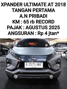 [KM :65 rb Record]Xpander Ultimate AT 2018 Tangan Pertama
