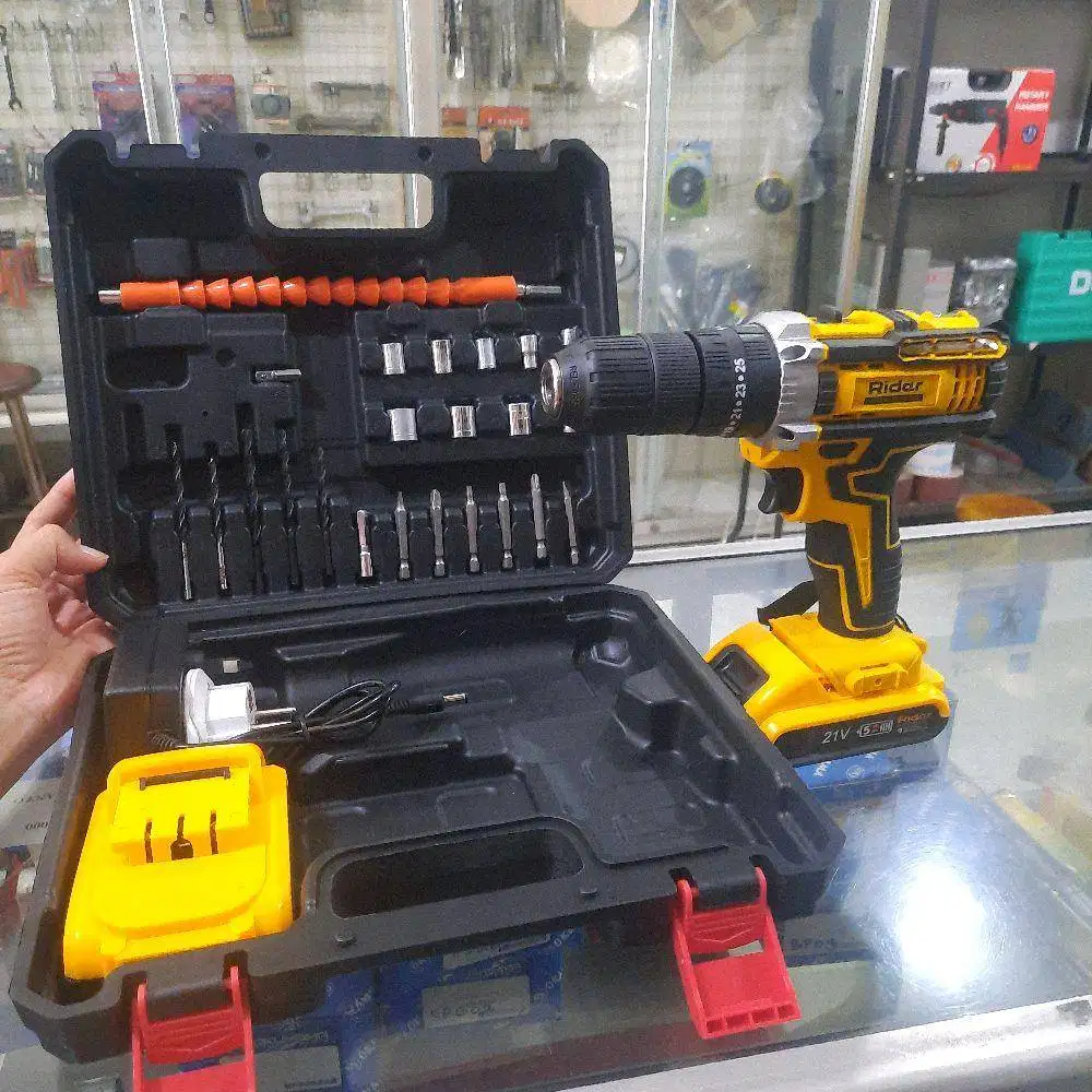 Cordless Impact Drill 21V / Bor Batery merk Rider LD-ID01