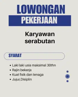 Lowongan kerja serabutan
