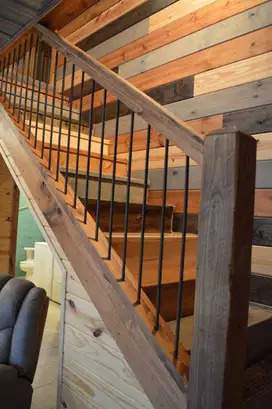 railing tangga minimalis kayu