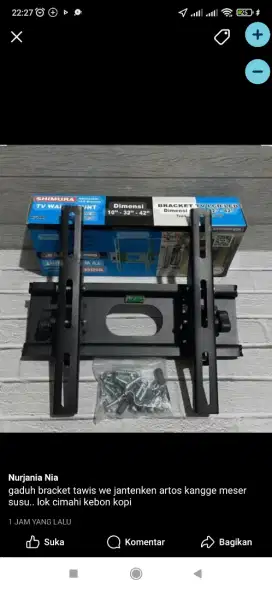 Breket gantungan tv, briket tv, braket tv, bracket tv