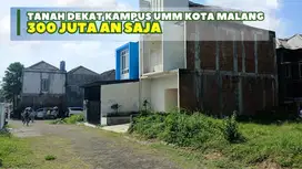 Tanah 2 Menit ke UMM Kota Malang Cocok Kos & Kontrakan