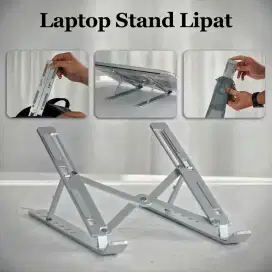 Stand Holder Tablet Laptop Lipat Adjustable Aluminium