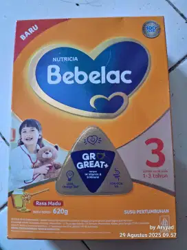 Susu bebelac rasa madu 1-3 tahun