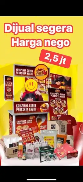 Stand booth crispy chicken