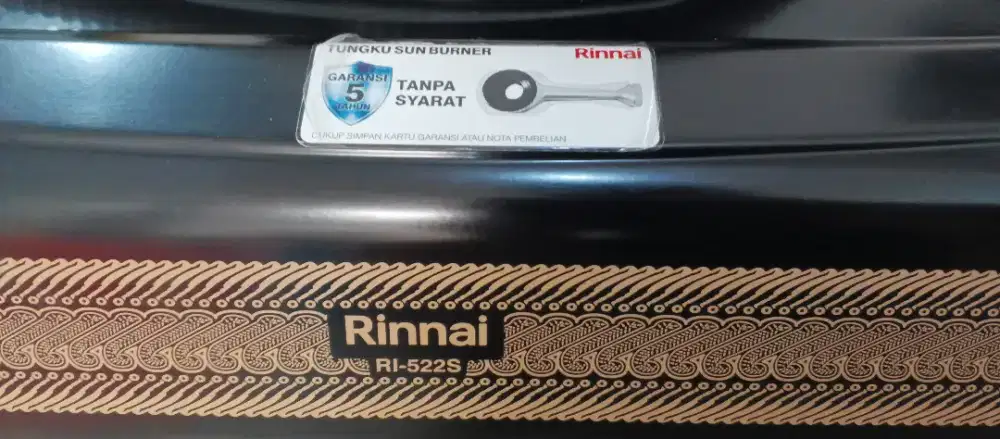 Kompor gas 2 tungku Rinnai RI-522S