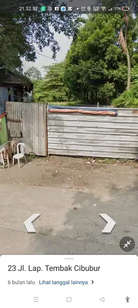 Dijual Cepat & murah tanah komersial di jl lapangan tembak cibubur