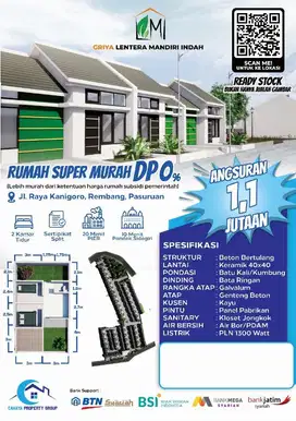 DIJUAL CEPAT RUMAH SUBSIDI DI REMBANG PASURIAN