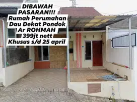 Rumah Dibawah Pasaran Dau Malang Dekat Pondok Ar Rohmah