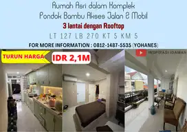 Rumah Asri dalam Komplek Pondok Bambu Jakarta Timur