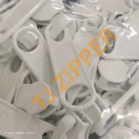 Kepala resleting YKK nomer 5 panjang model lama putih - 05 CP DFL 501