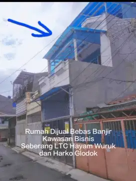 Dijual Rumah 3 Lantai Sebrang LTC Glodok Taman sari