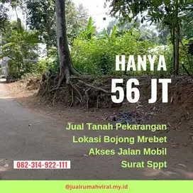 jual tanah pekarangan murah purbalingga kota