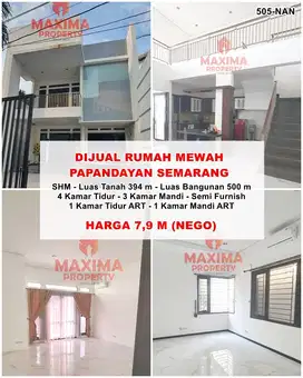 Jual rumah mewah 2 lantai papandayan