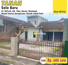 Tanah Bonus Bangunan Cocok Untuk Kost Area Solo Baru, Dekat The Park