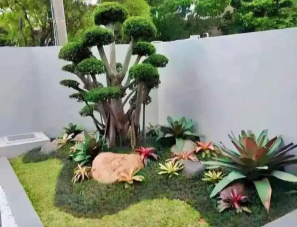 Jasa pembuatan taman kering taman vertical taman bermain dll #44