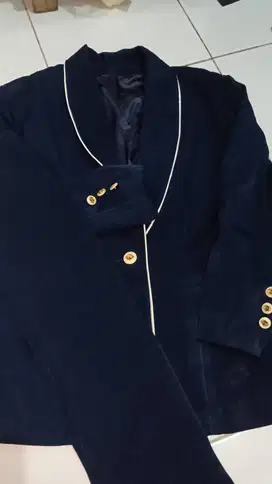 Blazer wanita abu coklat