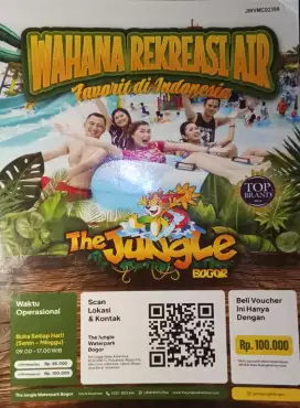 Voucher disc 50% THE JUNGLE WATERPARK BOGOR