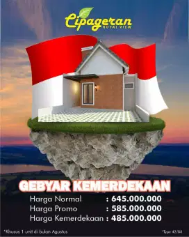 Rumah cantik murah 400 JT an strategis sejuk di cipageran cimahi