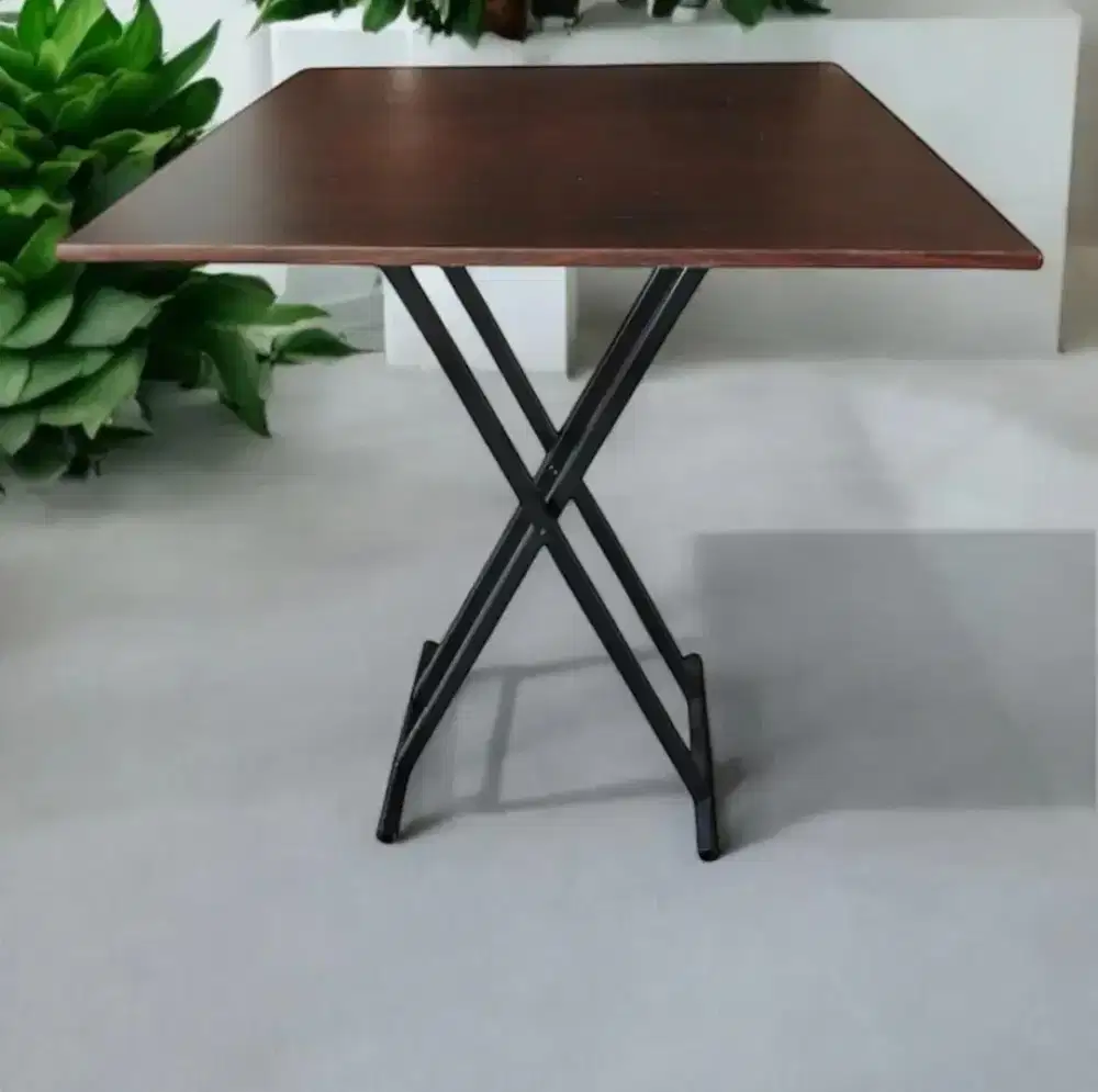 Furniture Depok Meja Makan/Meja Lipat Silang Minimalis Serbaguna 80×40