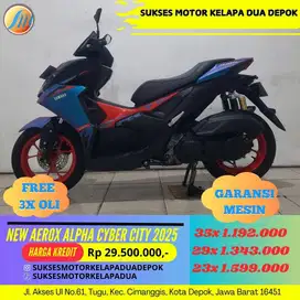 YAMAHA AEROX ALPHA CYBER CITY 2025 CASH/KREDIT PROSES CEPAT KTP/KK