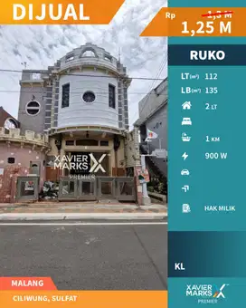 Dijual Ruko Siap Huni Kawasan Ramai di Ciliwung Malang