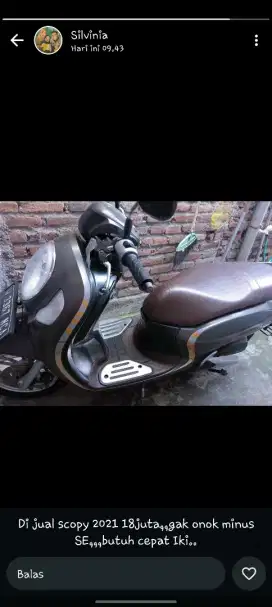 motor honda scoopy bekas